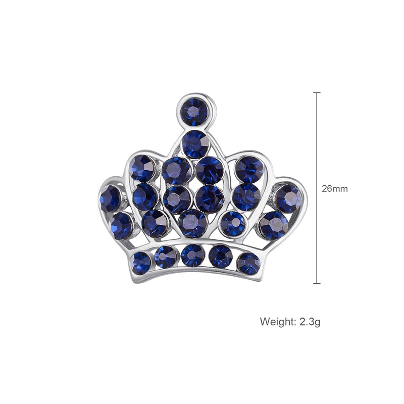Vintage Inlay Diamant Kroon Broche Temperament Niche Wild Voeg een vleugje elegantie en wildheid toe aan je outfit
