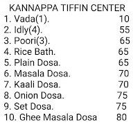 Kushal Tiffin Centre And Snacks menu 1