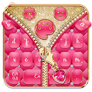 Salmon Pinky Zipper Keyboard Theme  Icon