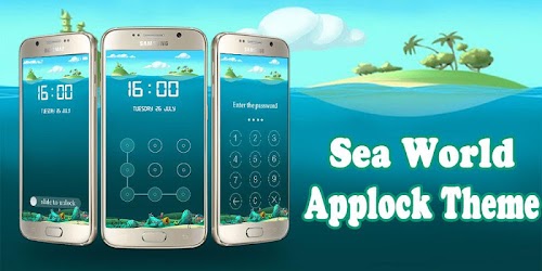 Android application Applock Theme Sea World screenshort