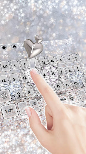 Silver Crystal Diamond Heart Theme