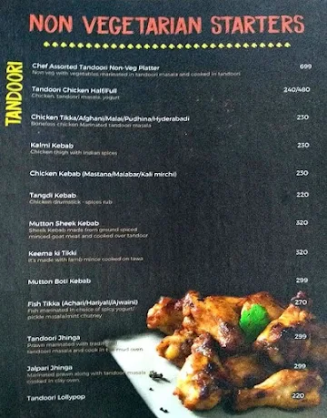 North View Kitchen menu 