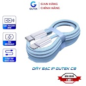 Dây Sạc Nhanh Ip Gutek C8 Bọc Dù Cho 6 7 8 Plus Xsmax 11 12 13 Pro Max