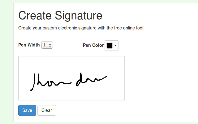 create electronic signatures
