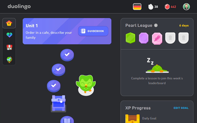 Dark Duolingo Preview image 2