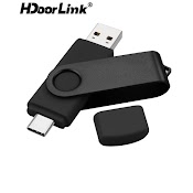 Ổ Đĩa Flash Hdoorlink Usb 2.0 Loại C 2 Trong 1 Tốc Độ Cao 128Gb 64Gb 32Gb 16Gb