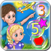 Learn colors, figures, numbers. Game for kids.  Icon