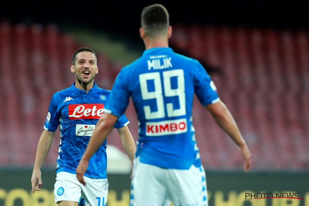 Dries Mertens blijft aan de bank gekluisterd en ziet Napoli een eenvoudige overwinning boeken