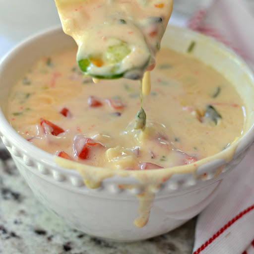 White Queso Dip is Mexican Restaurant quality smooth and creamy dipping cheese.  