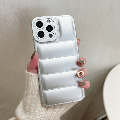 Title 2, Fashion solid color down jacket phone case, pro...