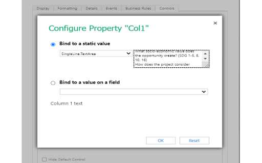 PCF Parameter Text Size Fix