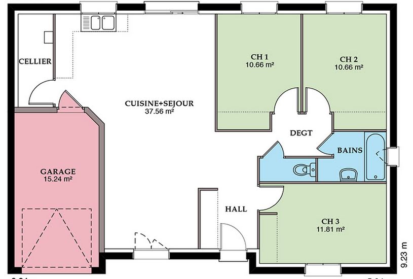  Vente Terrain + Maison - Terrain : 1 500m² - Maison : 99m² à Soulangis (18220) 