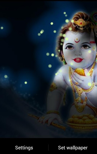 Lord Krishana Fireflies LWP