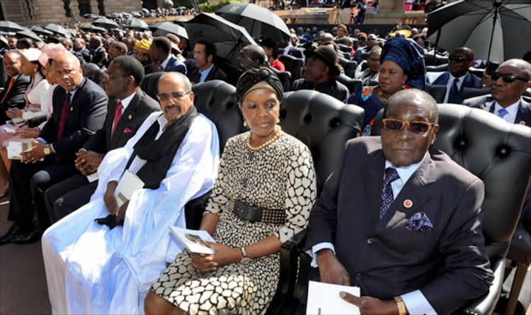 Zimbabwean President Robert Mugabe and his wife, grace Mugabe Picture: GCIS