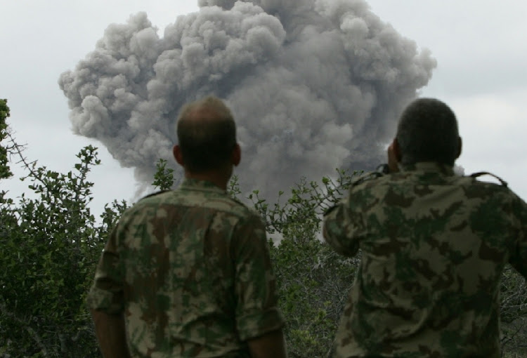 Soldiers in Mozambique. Picture: ANTONIO MUCHAVE.