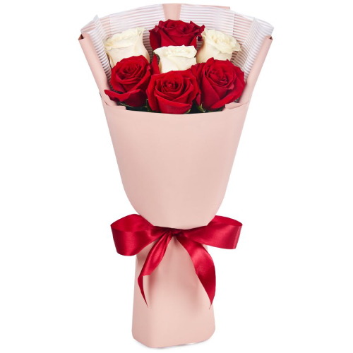 Language of Love - 7 roses bouquet