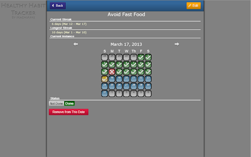 Healthy Habit Tracker