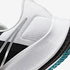 air zoom pegasus 38 black / white / chlorin blue / metallic silver