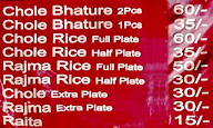 Naveen Gupta Bhature Wale menu 1