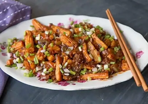 Baby Corn Manchurian Dry