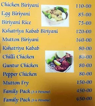 Nati Style Biryani menu 1