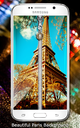 Paris Zipper Lockscreen