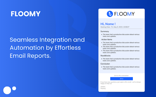 Floomy : Save time with Meeting Minutes (MOM)