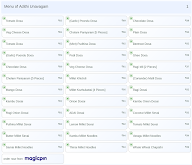 Adithi Unavagam menu 1