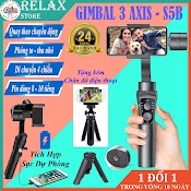 Gimbal Điện Thoại S5B 3 - Axis - Chống Rung Cực Độ - Quay Theo Vật Chủ, Gậy Chống Rung Điện Thoại Kiêm Sạc Dự Phòng