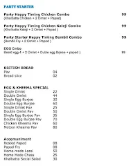 Khalbatta Chicken menu 2