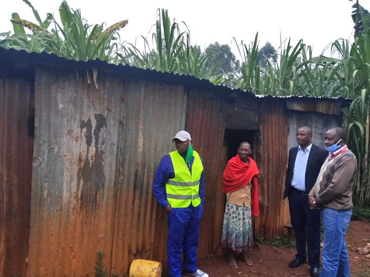 The house that the family of seven had been living in at Karichiungu area in Kiharu subcounty, Murang'a.