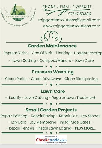 MJP Garden Solutions - Leaflet album cover