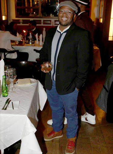 Senior Communications Manager of Coca-Cola South Africa, Khaya Dlanga during the Sinatra select Jack Daniels function held at Maximillian restaurant in Sandton. Photo: Mabuti Kali.