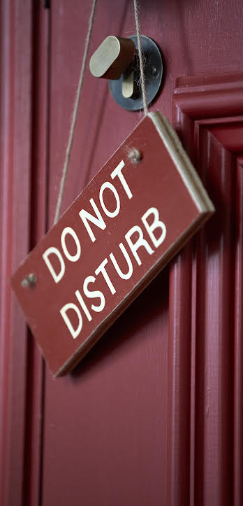 The Princess Royal do not disturb door sign