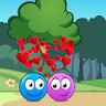 Blue & Red Pinky Ball Lovers icon