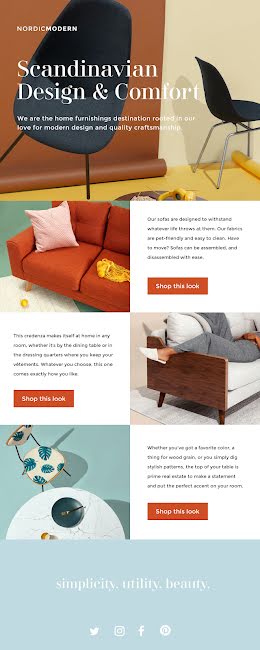 Scandinavian Design - Long Email item