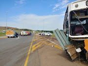 An accident between a bus and a car in Bronkhorstspruit on Friday morning left one person dead and four others injured.