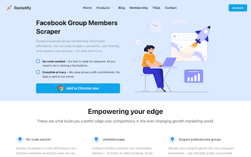 Rocketify - Social Media Scraper