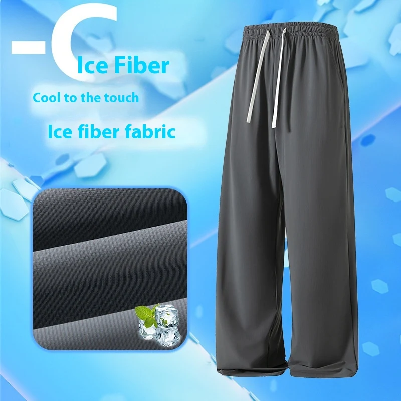 Heren Straight Casual Dunne Sweatpants, lichtgewicht en comfortabel, ideaal voor dagelijks gebruik, ademend en perfect voor vrije tijd.