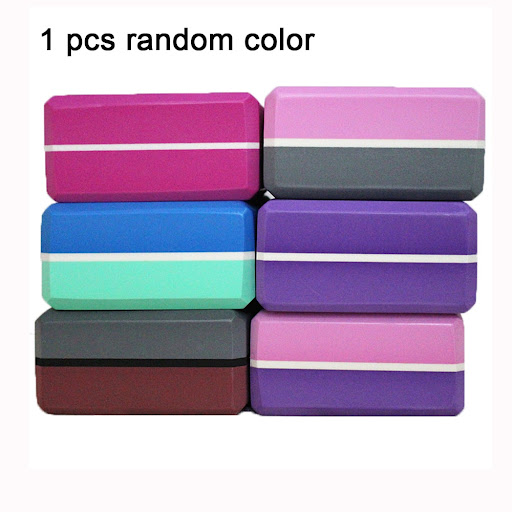 Title 2, Two-color yoga brick enhances balance and flexi...