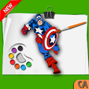 Superheroes Coloring pages : Kids Coloring games 1.1 Icon