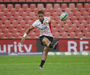 Jordan Hendrikse of the Lions during the 2021/22 Vodacom United Rugby Championship between the Lions and Edinburgh at Ellis Park, Johannesburg on 02 April 2022.