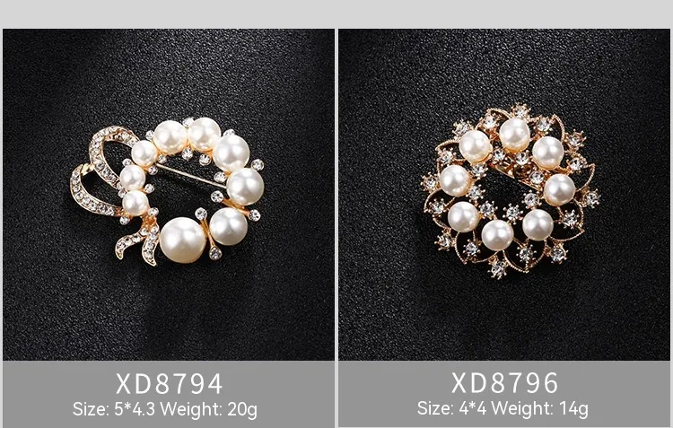 Title 1, Met strass ingelegde parelbroche Anti-blootstel...