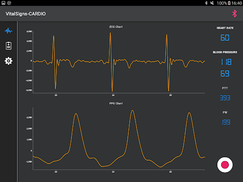 Android application VitalSigns-Cardio screenshort
