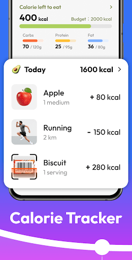 Screenshot Fasting App & Calorie Counter