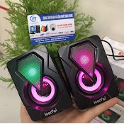 Loa Máy Tính Mini 2.0 Leerfei Yst - 1046 - Loa Vi Tính Để Bàn X1 Led Rgb Cao Cấp Âm Thanh Siêu Trầm | Bh 6 Tháng Giá Rẻ