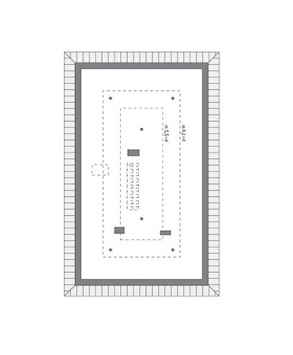 Od serca - wariant V - M242e - Rzut do indywidualnej adaptacji   (49,3 m2 powierzchni użytkowej)