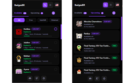 BadgesBR - Twitch Badge Tracker screenshot 1