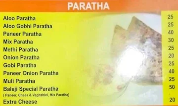 Balaji Paratha House menu 