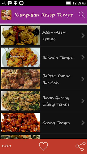 Resep Tempe Pilihan